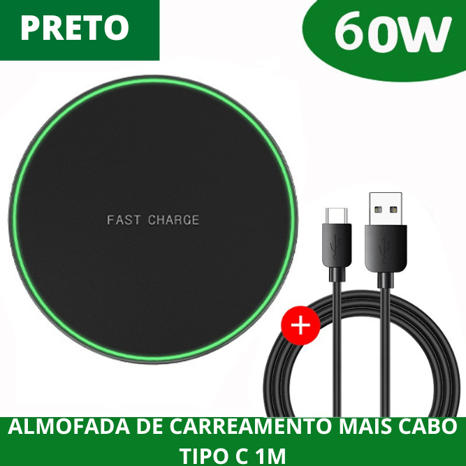 WirelessCharger -Carregamento rápido com indução